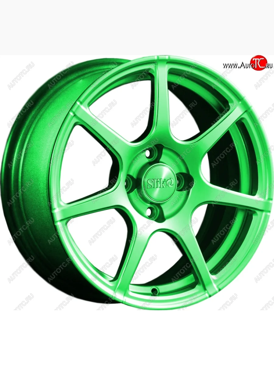 Кованый диск Slik Classik 6.5x15 (RAL 6038 ярко-зеленый)   (Цвет: RAL 6038 ярко-зеленый)  в Самаре Самарской области