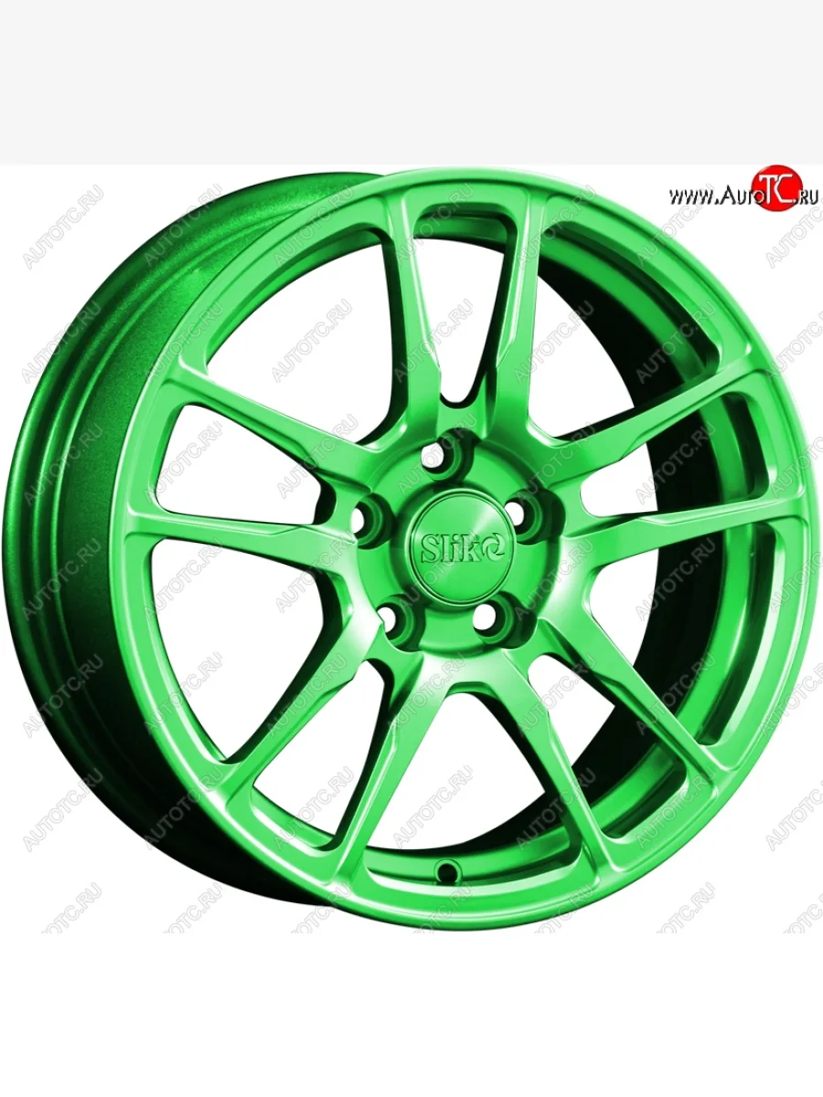 Кованый диск Slik Classik 6.5x15 (RAL 6038 ярко-зеленый)   (Цвет: RAL 6038 ярко-зеленый)  в Самаре Самарской области