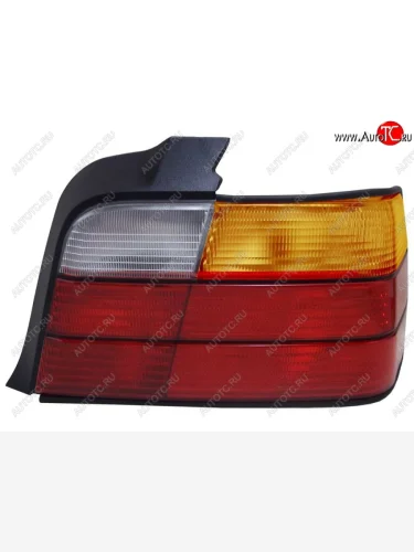 Правый фонарь задний SAT (желтый поворотник) BMW 3 серия E36 седан (1990-2000)