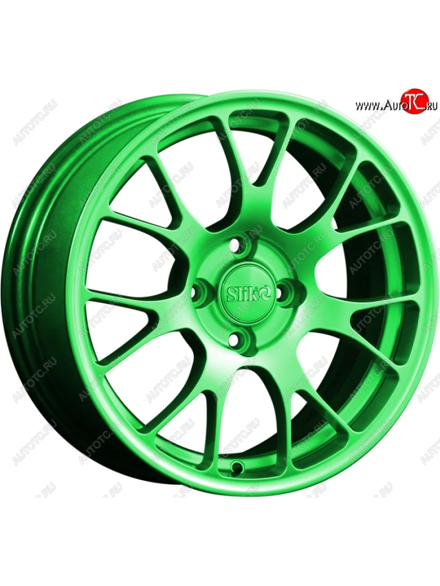 Кованый диск Slik Classik 6.5x15 (RAL 6038 ярко-зеленый)   (Цвет: RAL 6038 ярко-зеленый)  в Самаре Самарской области