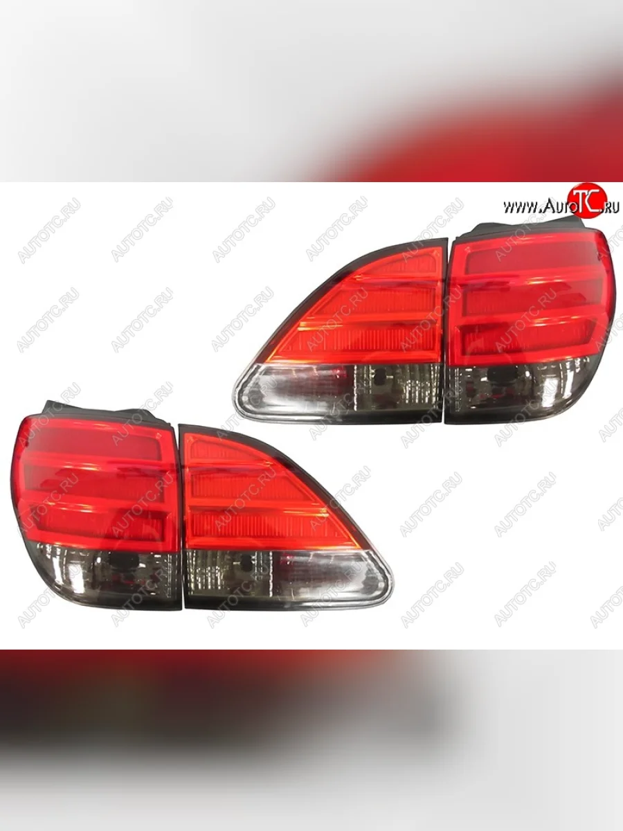 Комплект задних фонарей SAT (красно-дымчатые/диодные) Lexus RX300 XU10 дорестайлинг (1995-2001)  в Перми Пермском крае