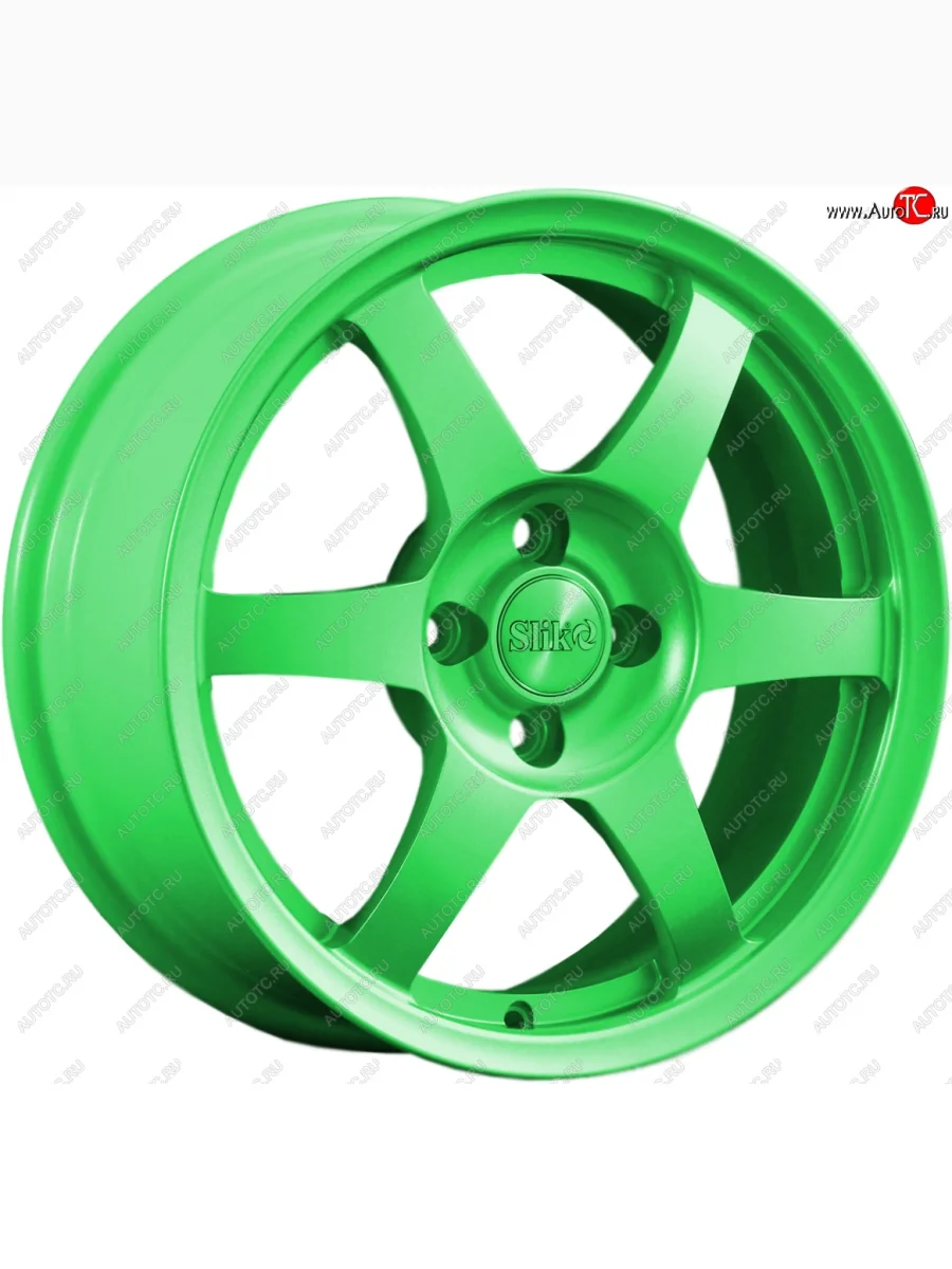 Кованый диск Slik Classik 6.5x16 (RAL 6038 ярко-зеленый)   (Цвет: RAL 6038 ярко-зеленый)  в Самаре Самарской области