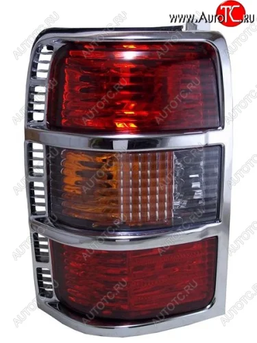 Левый фонарь (хром/хрусталь) SAT Mitsubishi Pajero 2 V30/V40 5 дв. дорестайлинг (1991-1997)