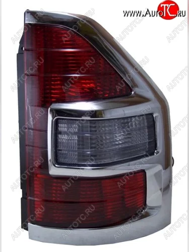 Правый задний фонарь SAT (хром) Mitsubishi Pajero 3 V70 дорестайлинг (1999-2003)