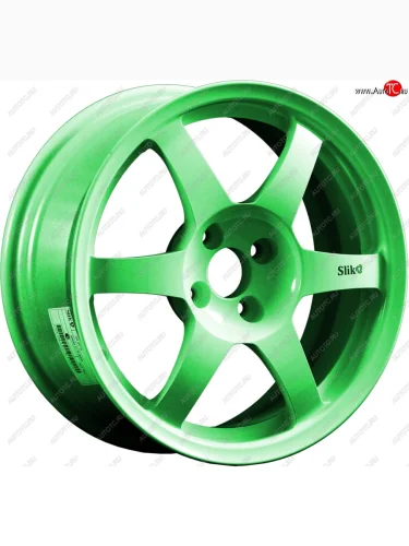 Кованый диск Slik Classik 6.5x16 (RAL 6038 ярко-зеленый) (Цвет: RAL 6038 ярко-зеленый) 
