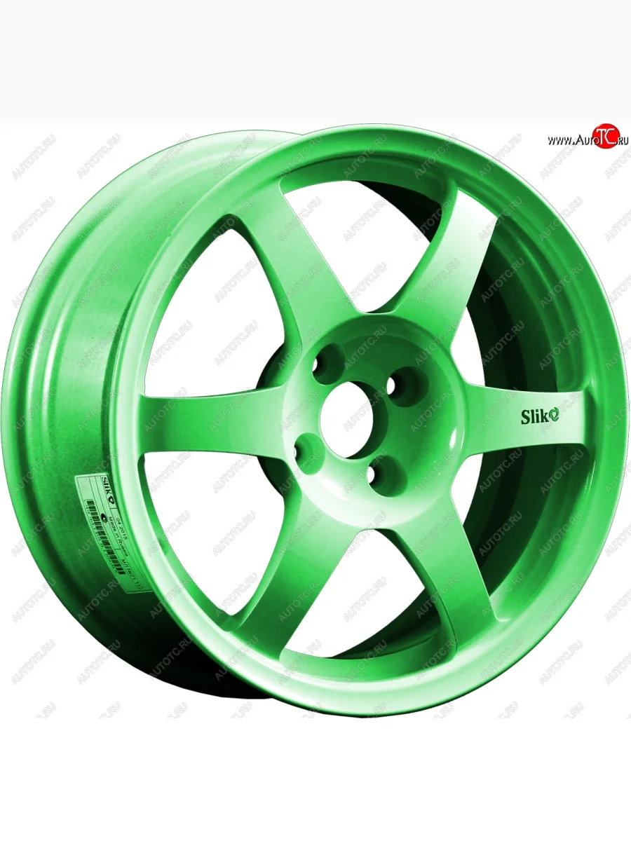 Кованый диск Slik Classik 6.5x16 (RAL 6038 ярко-зеленый)   (Цвет: RAL 6038 ярко-зеленый)  в Самаре Самарской области
