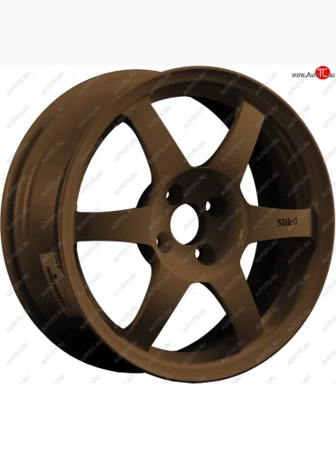 Кованый диск Slik Classik 6.5x16 (Металлик коньячная бронза. Глянец) (Цвет: Металлик коньячная бронза. Глянец) 