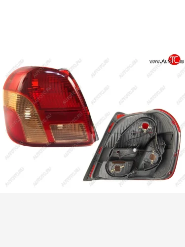 Левый фонарь SAT Toyota Echo XP10 седан дорестайлинг (1999-2002)