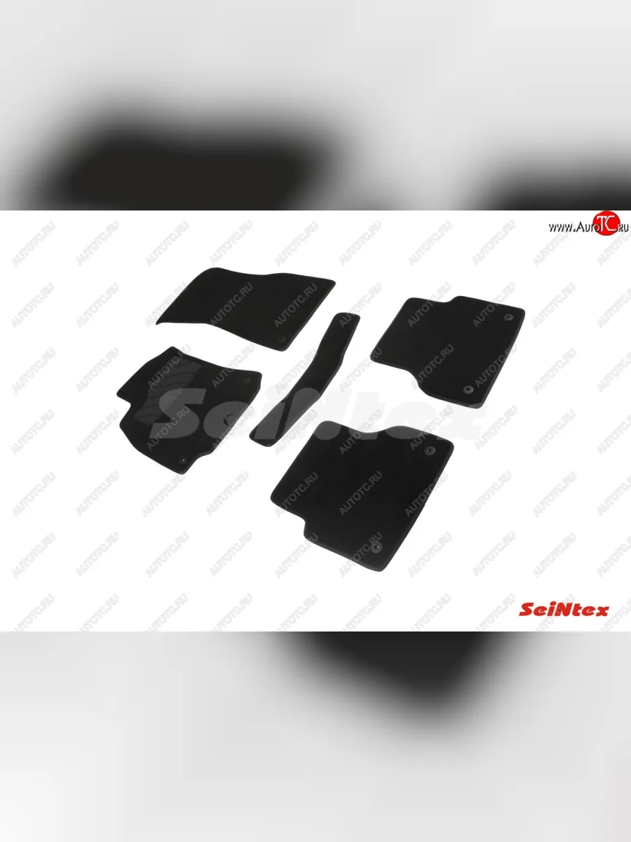 Комплект ворсовых ковриков в салон Seintex Audi A6 (C8) седан дорестайлинг (2018-2023)  с доставкой в г. Керчь