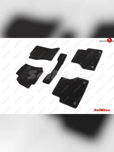 Комплект ворсовых ковриков в салон Seintex Audi A7 4K лифтбэк дорестайлинг (2018-2023)