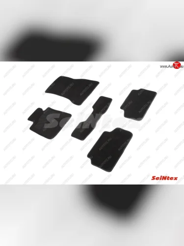 Комплект ворсовых ковриков в салон 4WD Seintex BMW 5 серия G30 дорестайлинг, седан (2016-2020)