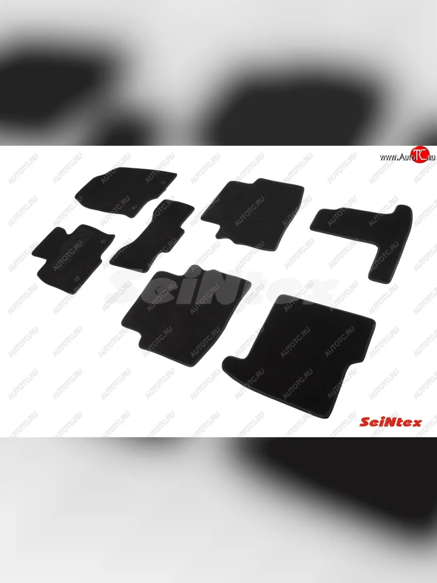 Комплект ворсовых ковриков в салон Seintex Mazda CX-9 TC дорестайлинг (2015-2025)  в Перми Пермском крае