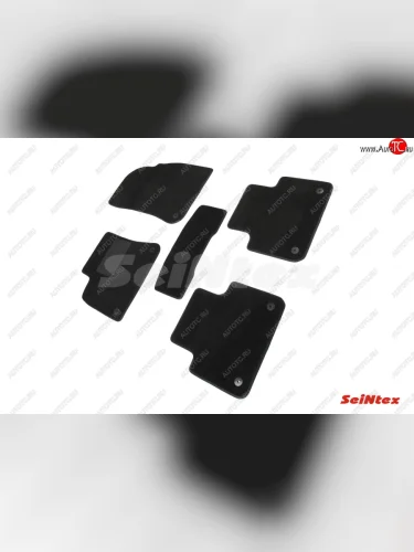 Комплект ворсовых ковриков в салон Seintex Volkswagen Touareg 3 CR дорестайлинг (2018-2022)