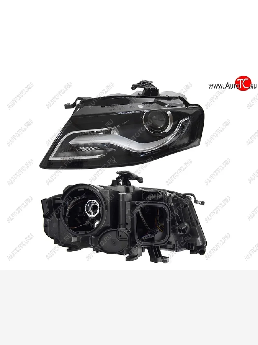 Левая передняя фара SAT (w/o AFS, ксенон) Audi A4 B8 дорестайлинг, седан (2007-2011)  в Керчи Республика Крым