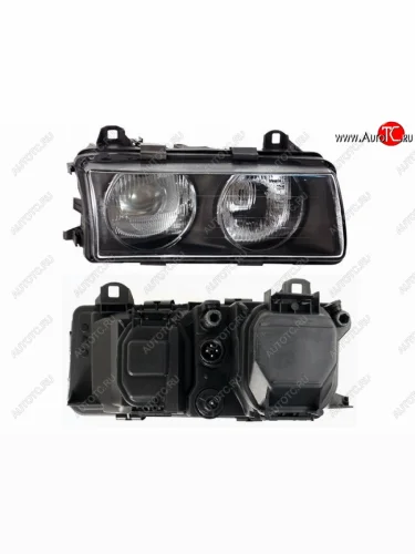 Правая передняя фара SAT (линза) BMW 3 серия E36 седан (1990-2000)