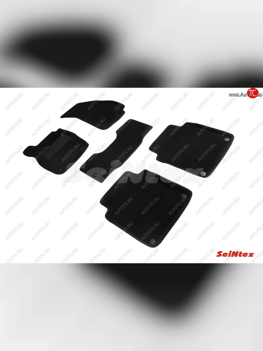 Комплект ворсовых 3D ковриков в салон (Long) Seintex Audi A8 D5 дорестайлинг (2017-2021)  в Керчи Республика Крым