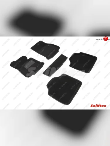 Комплект ворсовых 3D ковриков в салон Seintex BMW 3 серия  F34 (2012-2016) Grand Turismo лифтбэк дорестайлинг