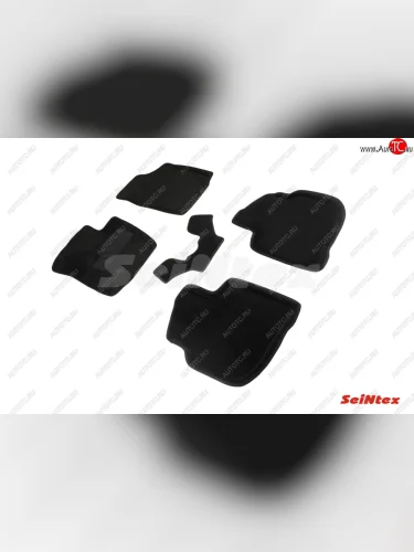 Комплект ворсовых 3D ковриков в салон Seintex Skoda Rapid NH3 рестайлинг лифтбэк (2017-2020)