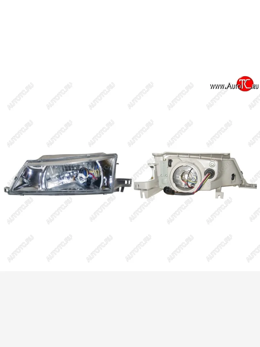 Левая передняя фара SAT (хрусталь) Daewoo Nexia дорестайлинг (1995-2008)  в Самаре Самарской области