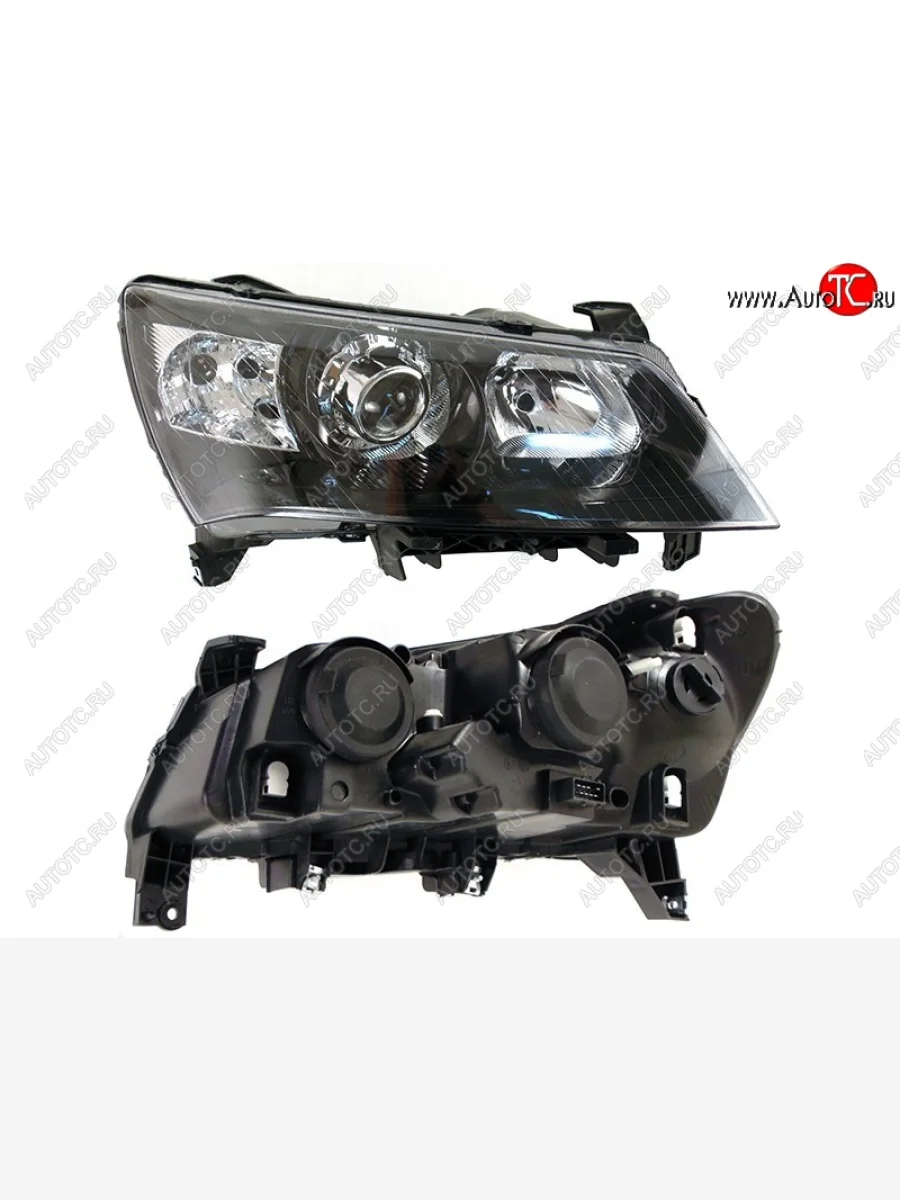 Правая фара SAT (чёрная) Geely Emgrand EC7 седан дорестайлинг (2009-2016)  в Перми Пермском крае