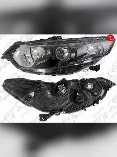 Левая передняя фара SAT (с электрокорректором) Honda Accord ( 8 CU,  8 CW) (2011-2013) седан рестайлинг, универсал рестайлинг