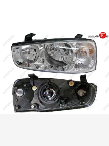 Левая передняя фара SAT Hyundai Elantra XD седан дорестайлинг (2000-2003)