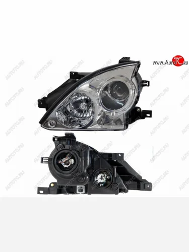 Левая передняя фара SAT Hyundai Terracan  HP (2001-2007) дорестайлинг, рестайлинг