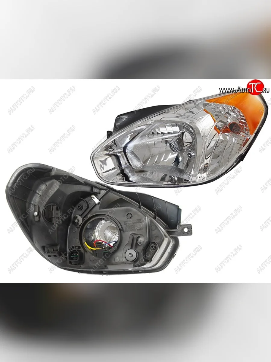 Левая фара SAT Hyundai Verna 2 MC седан (2005-2011)  в Керчи Республика Крым