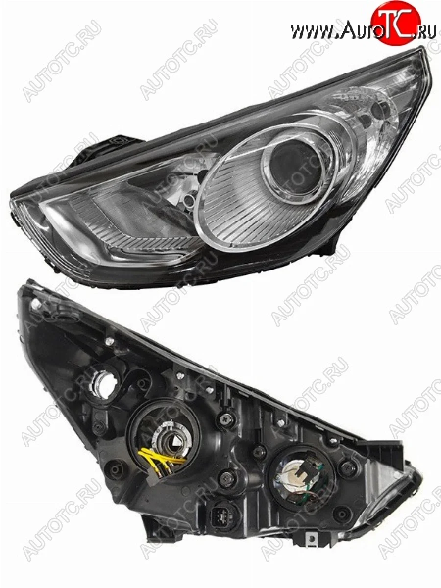Левая передняя фара SAT Hyundai IX35 LM дорестайлинг (2009-2013)  в Перми Пермском крае