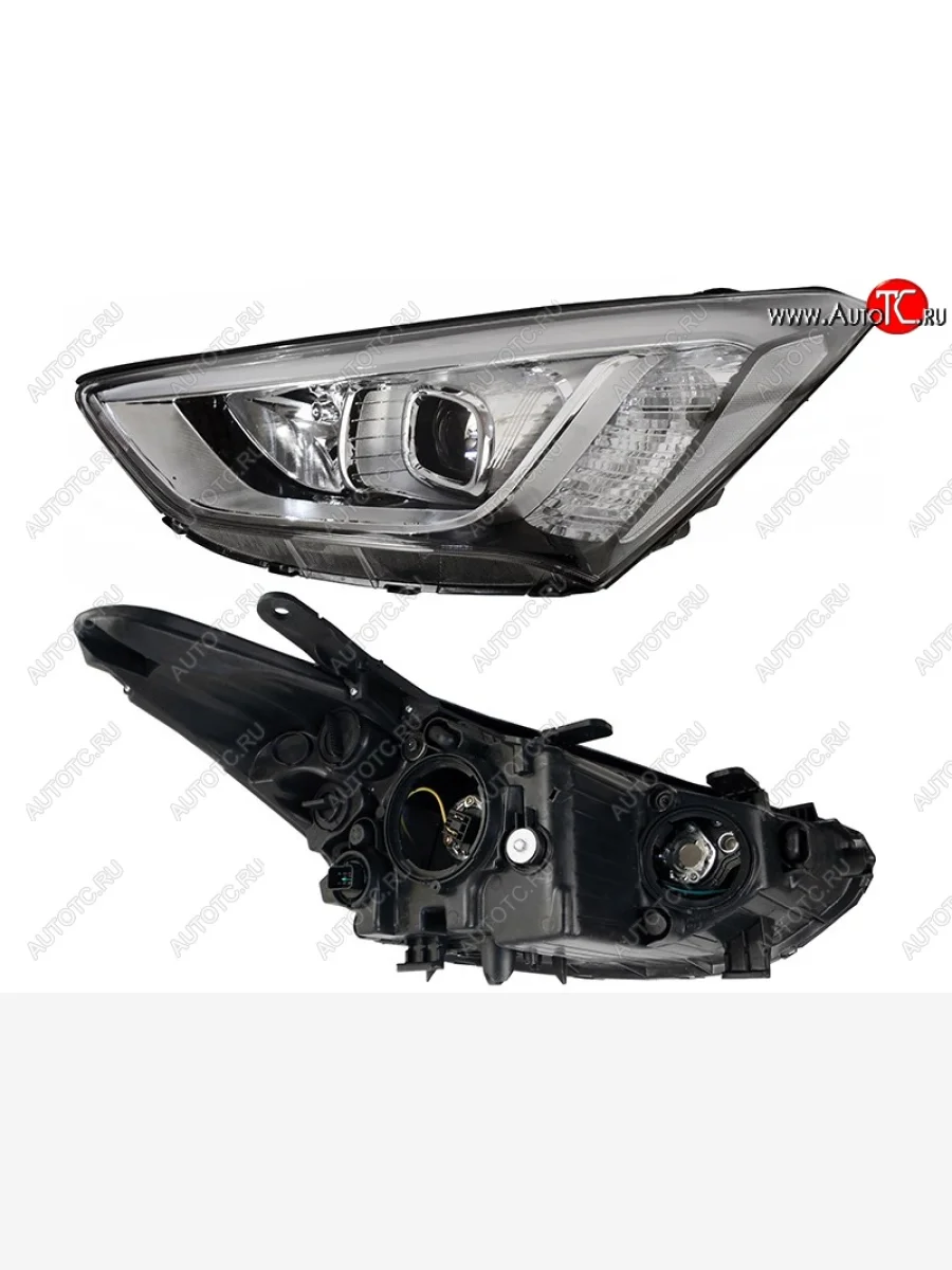 Левая фара SAT Hyundai Santa Fe DM дорестайлинг (2012-2016)  в Керчи Республика Крым