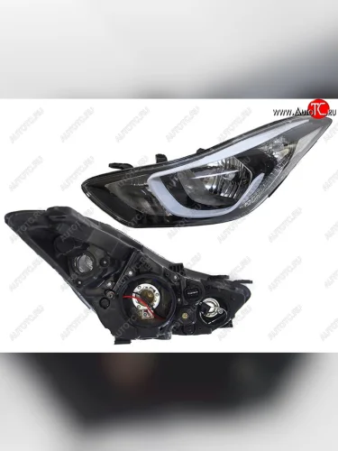 Левая передняя фара SAT Hyundai Elantra MD рестайлинг (2013-2016)