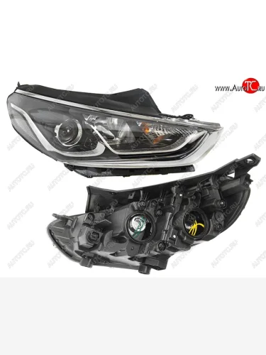 Правая фара SAT (галоген) Hyundai Sonata LF рестайлинг (2017-2019)