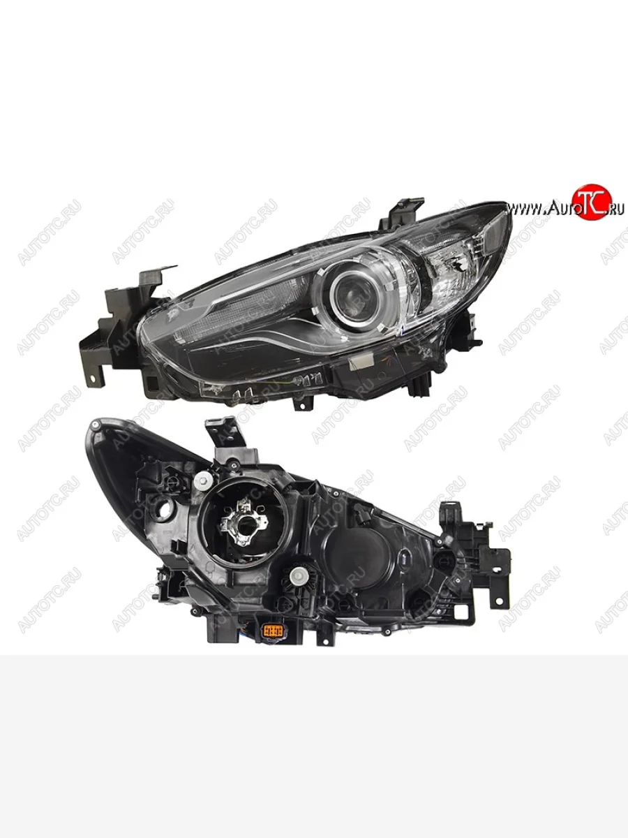 Левая фара (галоген, под корректор) SAT Mazda 6 GJ дорестайлинг седан (2012-2015)  в Керчи Республика Крым