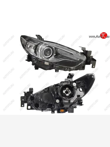 Правая фара (галоген, под корректор) SAT Mazda 6 GJ дорестайлинг седан (2012-2015)