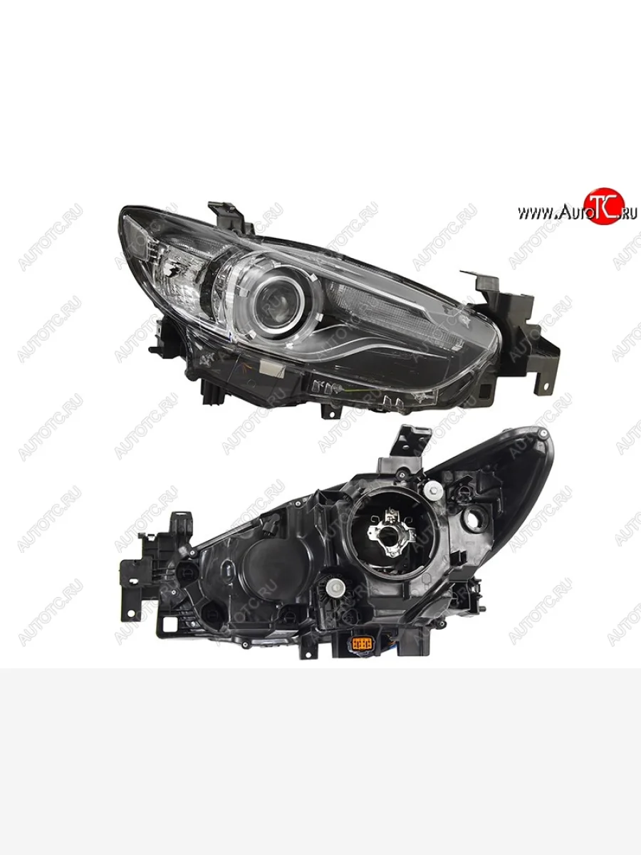 Правая фара (галоген, под корректор) SAT Mazda 6 GJ дорестайлинг седан (2012-2015)  в Воронеже Воронежской области