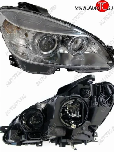 Правая передняя фара SAT (под ксенон) Mercedes-Benz C-Class W204 дорестайлинг седан (2007-2011)