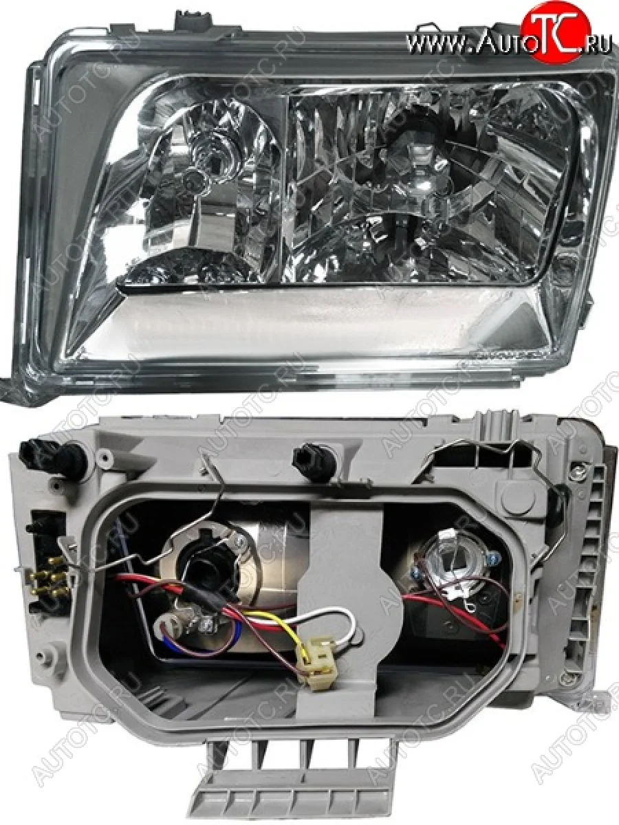 Левая передняя фара SAT (93-95, хрусталь) Mercedes-Benz E-Class S124 универсал рестайлинг (1993-1996)  в Керчи Республика Крым