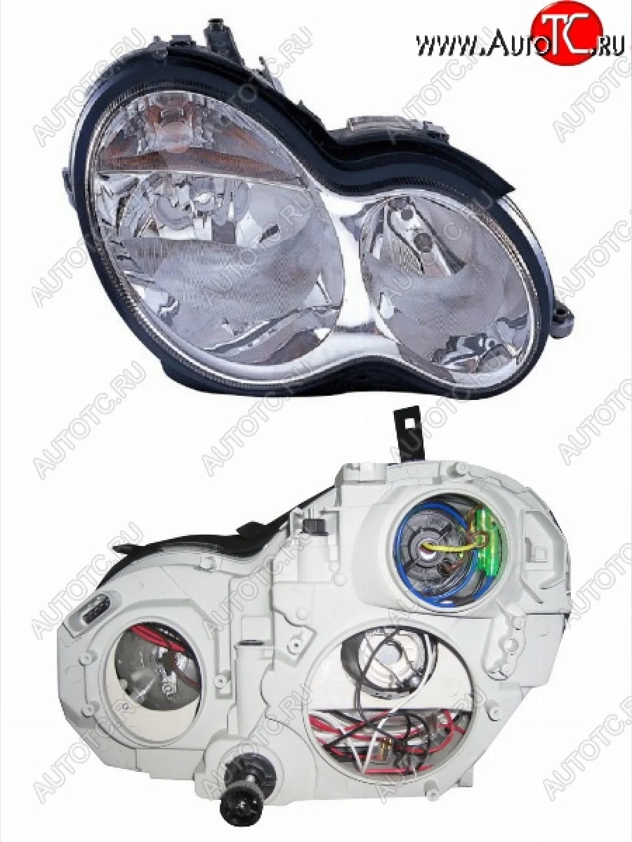 Правая передняя фара SAT Mercedes-Benz C-Class ( W203, S203) (2004-2008) рестайлинг седан, рестайлинг универсал с доставкой в г. Кемерово