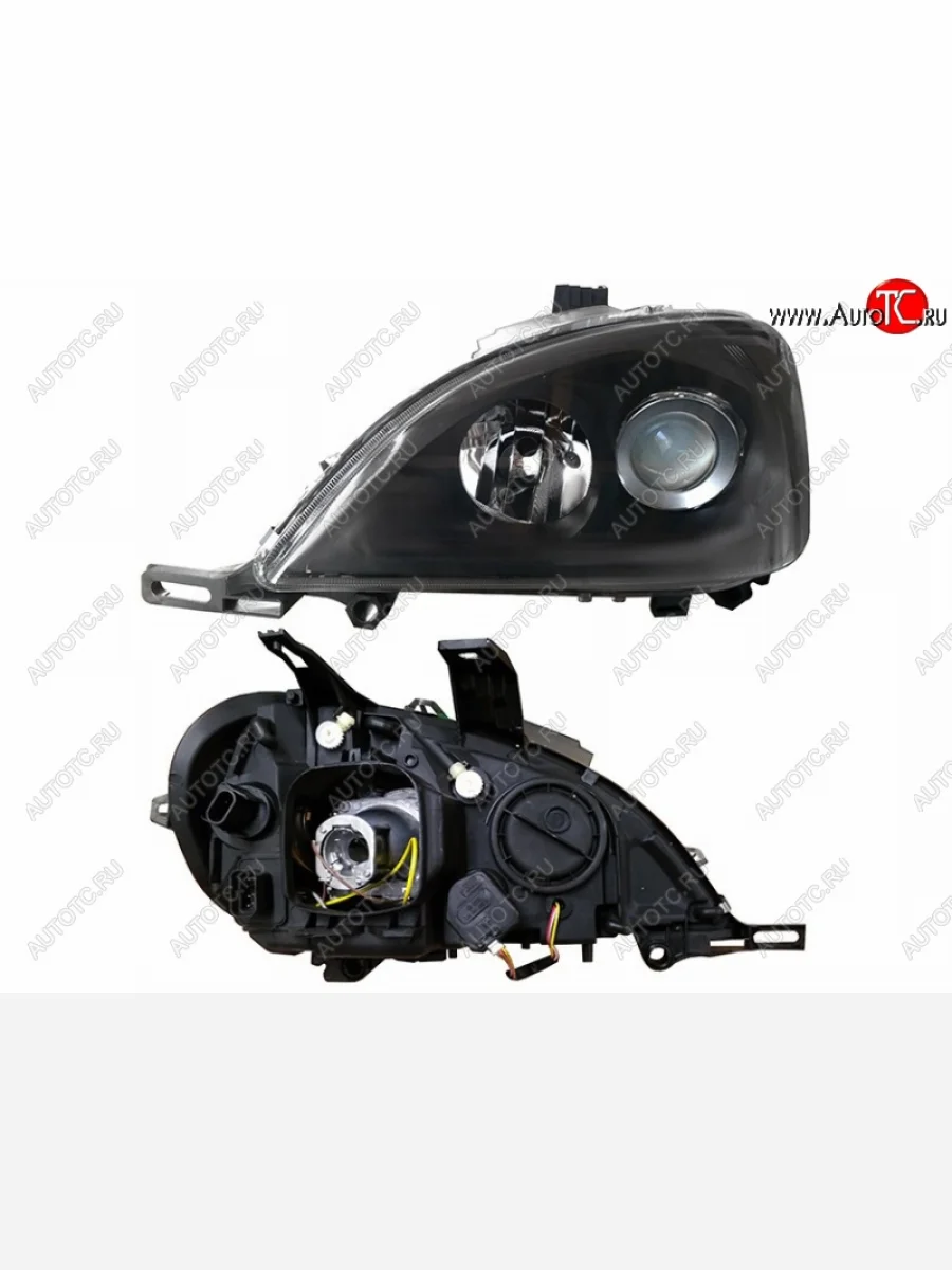 Левая передняя фара SAT (черная)  Mercedes-Benz ML class (2001-2005) W163  в Самаре Самарской области