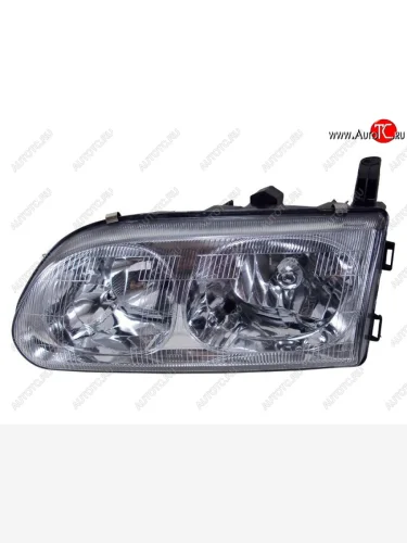 Левая фара (хрусталь) SAT Mitsubishi Delica  4 (1997-2007) рестайлинг