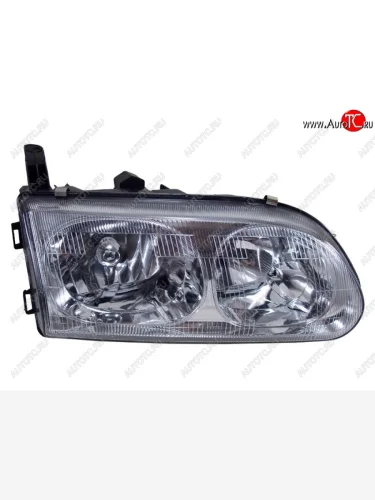 Правая фара (хрусталь) SAT Mitsubishi Delica 4 рестайлинг (1997-2007)