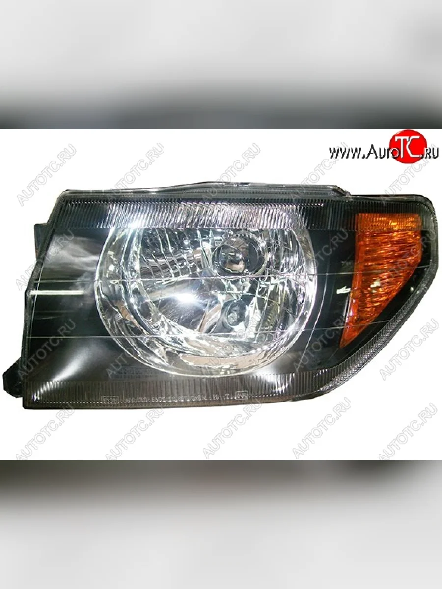 Левая фара (чёрная) SAT Mitsubishi Pajero iO (1998-2007)  в Керчи Республика Крым