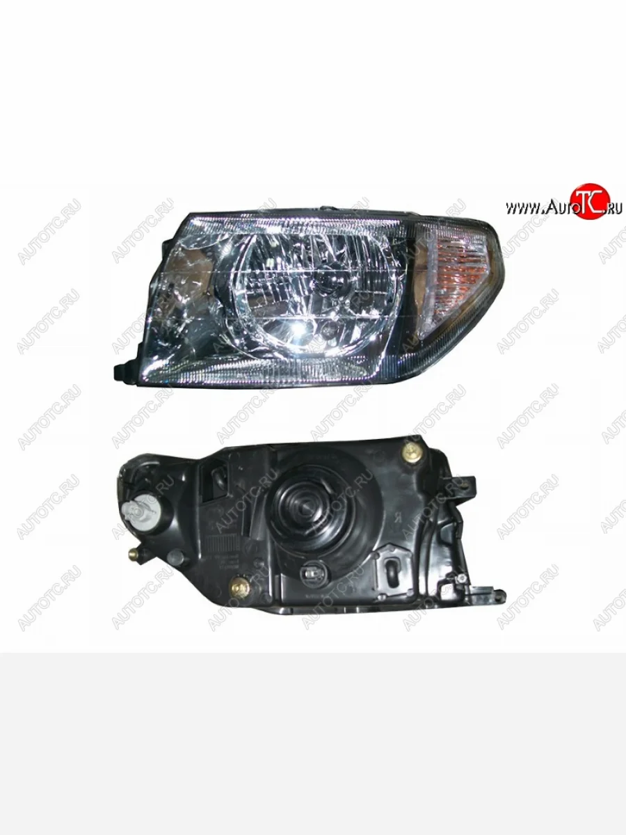 Левая фара (хром) SAT Mitsubishi Pajero iO (1998-2007)  в Керчи Республика Крым