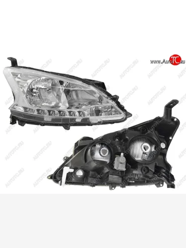 Правая фара (эл.корректор, LED (муляж)) SAT Nissan Sentra 7 B17 седан (2014-2017)