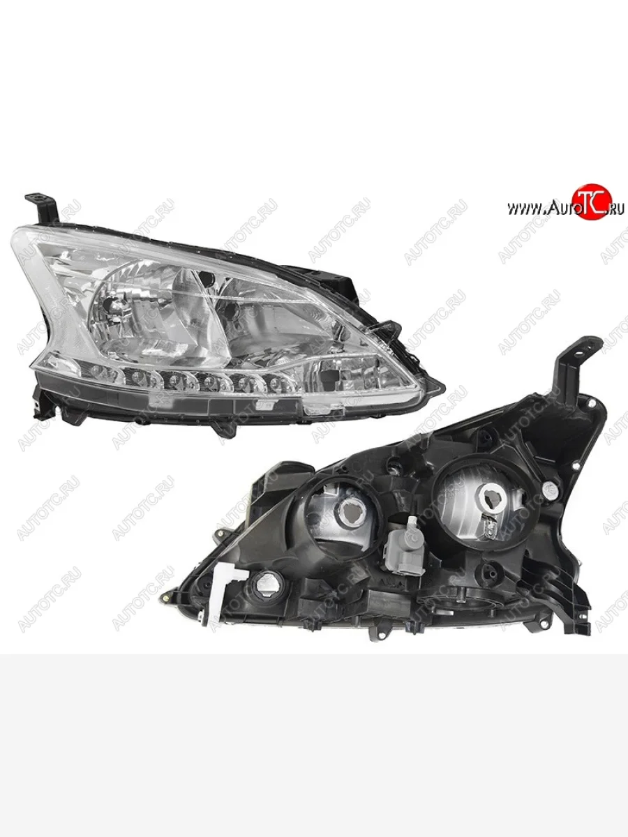 Правая фара (эл.корректор, LED (муляж)) SAT Nissan Sentra 7 B17 седан (2014-2017)  в Самаре Самарской области