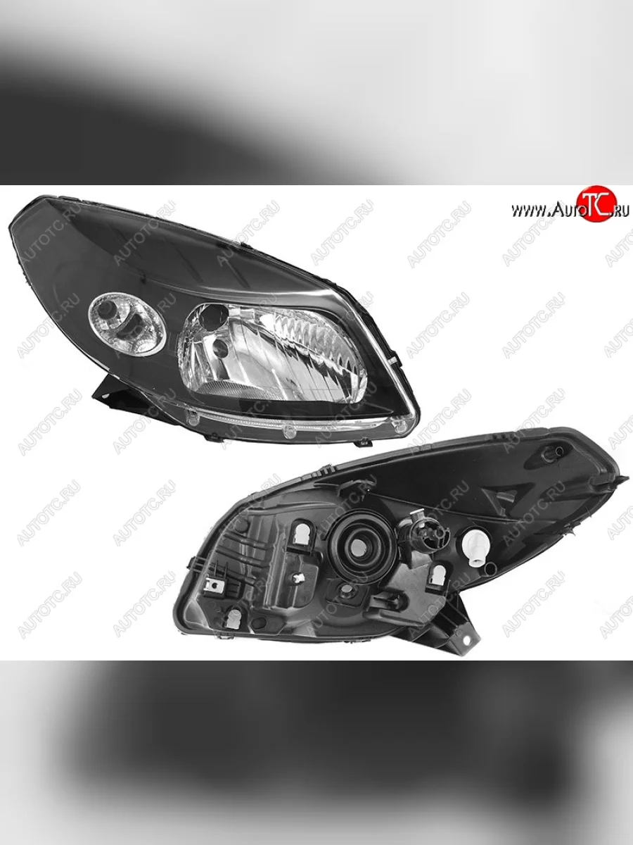 Правая фара (чёрная) SAT Renault Sandero Stepway 1 (2010-2014)  в Керчи Республика Крым