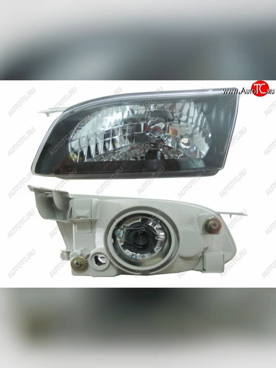 Левая фара SAT (черный хрусталь) Toyota Corolla E110 седан дорестайлинг (1997-2000)  в Воронеже Воронежской области