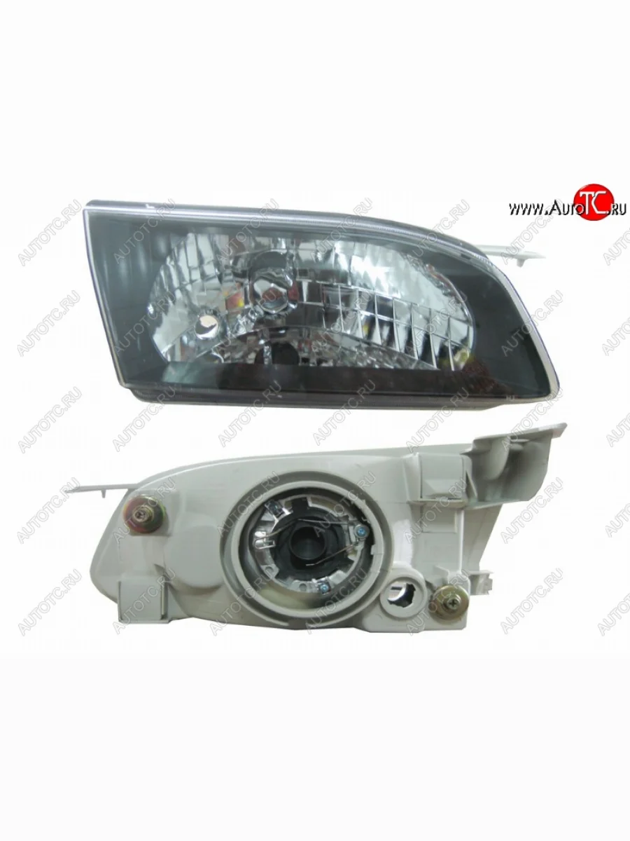 Правая фара SAT (черный хрусталь) Toyota Corolla E110 седан дорестайлинг (1997-2000)  в Самаре Самарской области