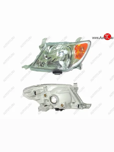 Левая фара SAT Toyota Hilux AN10,AN20 дорестайлинг (2004-2008)