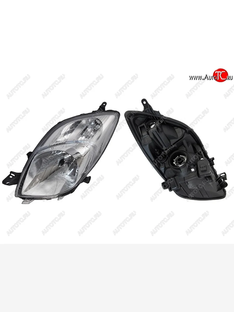 Левая фара SAT Toyota Vitz XP90 хэтчбэк 5 дв. дорестайлинг (2005-2007) с доставкой в г. Кемерово